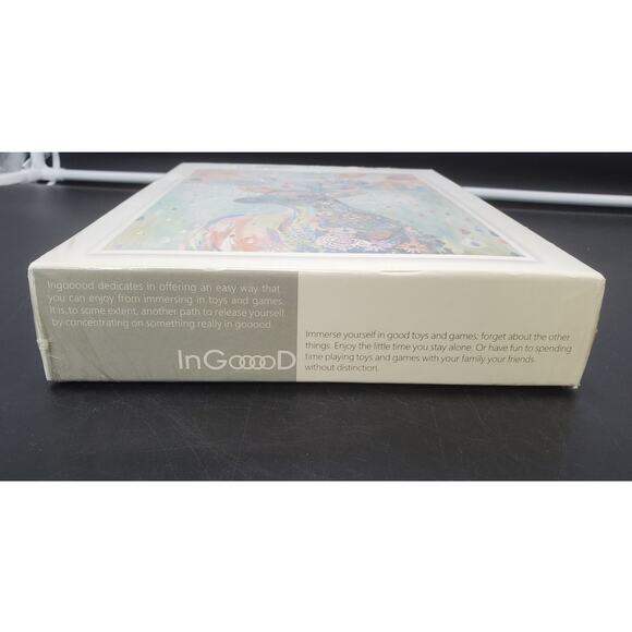 Ingooood Jigsaw Puzzle- Fantasy Series Flower Raindrop Colourful Deer **SEALED** - Picture 4 of 5
